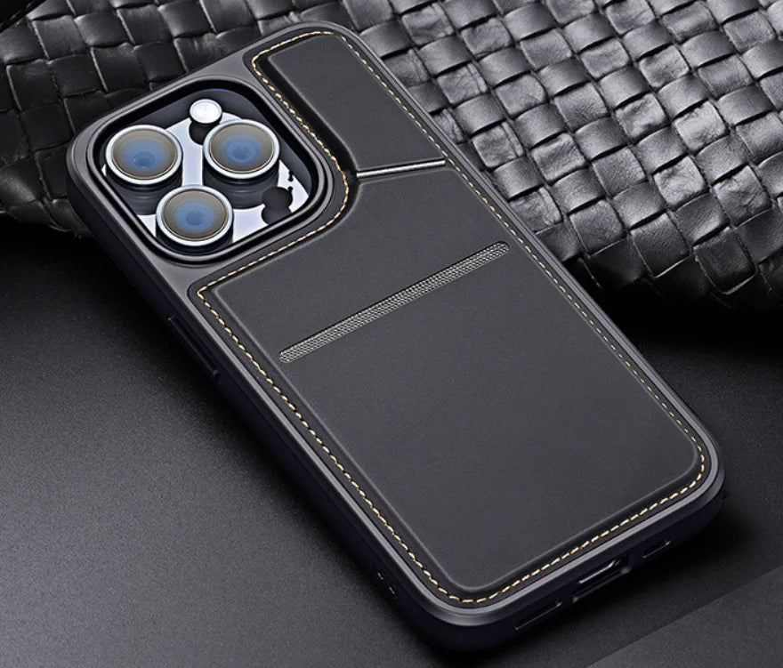 Luxury Blocking Magnetic PU Leather Flip Stand Card Pocket Wallet Phone Case for iPhone 15 Pro Max  Mobile Phone case
