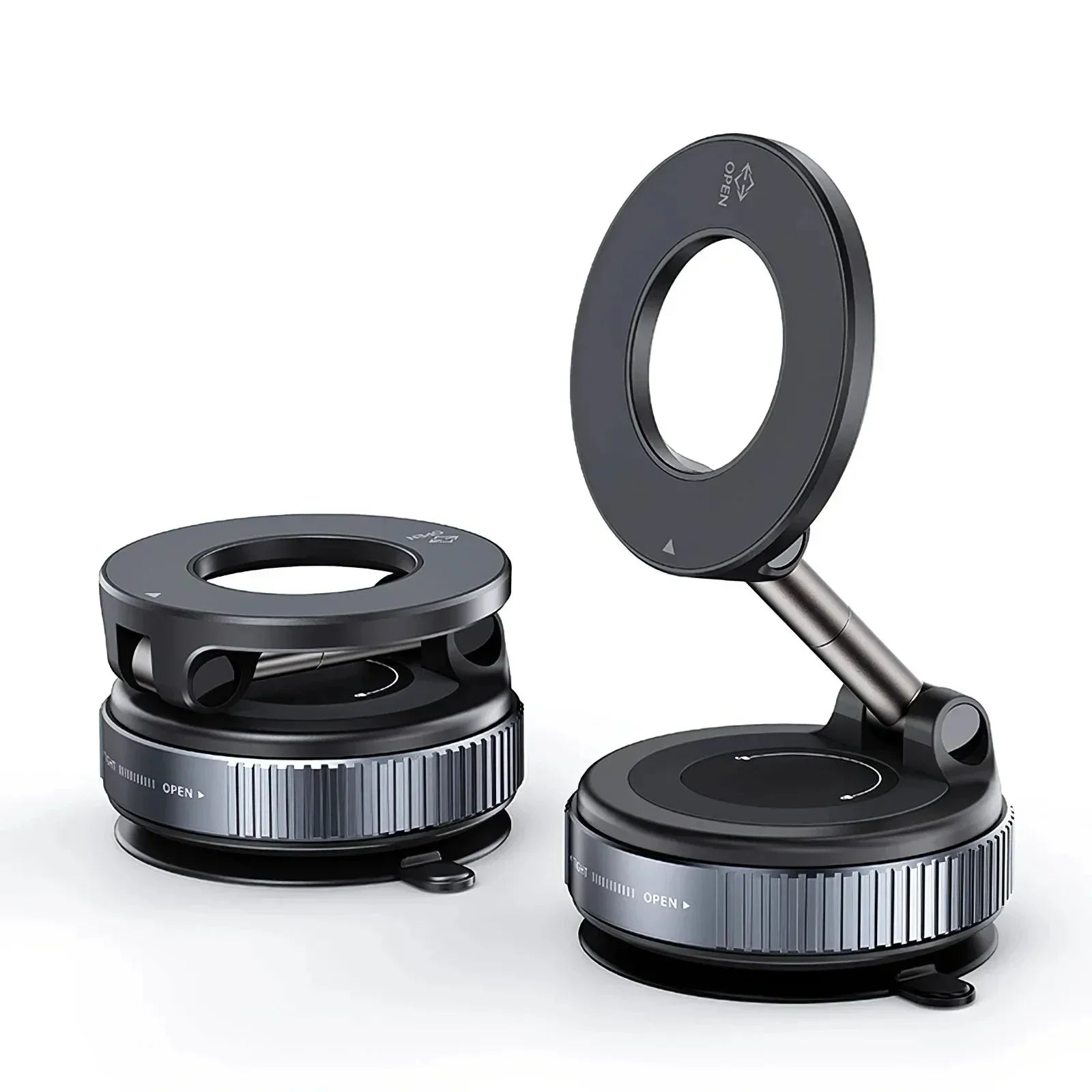 Super Strong Magnetic Phone Holder Foldable Design 360° Adjustable Vacuum Car Mount For Car Desk Bathroom Phone Holder