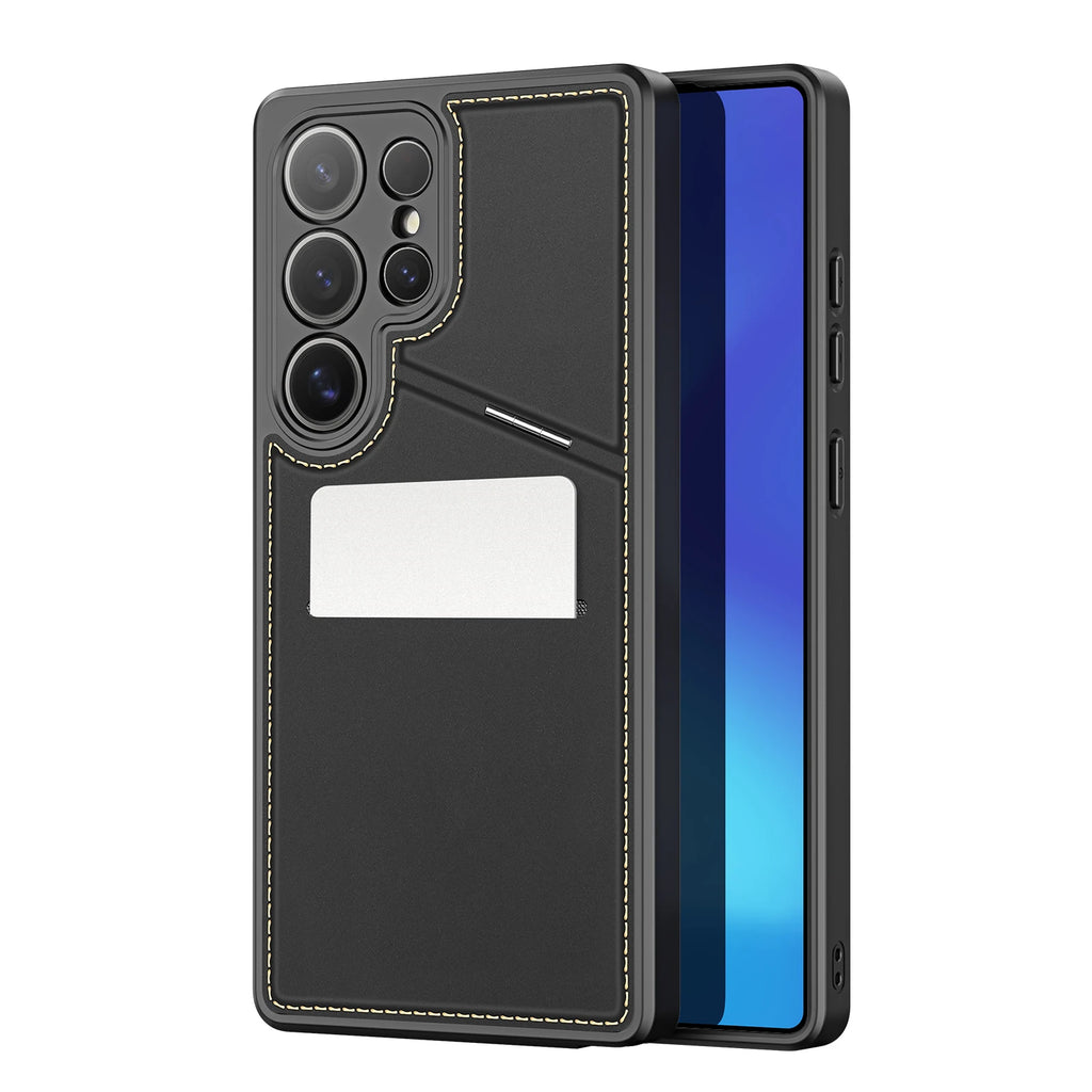 DUX DUCIS Magnetic Case For Samsung Galaxy S25 Ultra, Samsung S25 Edge, Samsung S25, S25 Plus Case Phone Stand Wallet 3in1