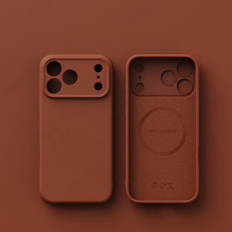 Matte Skin Liquid Silicone Case for iPhone 17 Pro Max Magnetic for Magsafe Wireless Charging Candy Bumper for iPhone 17 17pro