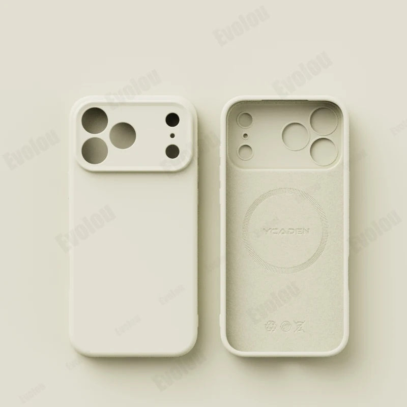 Matte Skin Liquid Silicone Case for iPhone 17 Pro Max Magnetic for Magsafe Wireless Charging Candy Bumper for iPhone 17 17pro