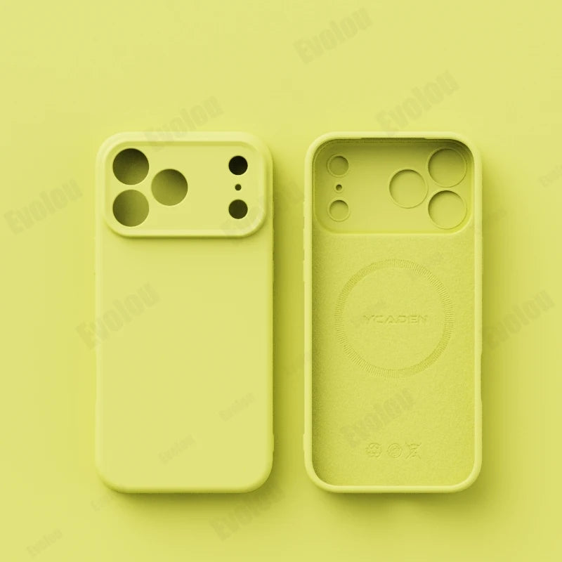 Matte Skin Liquid Silicone Case for iPhone 17 Pro Max Magnetic for Magsafe Wireless Charging Candy Bumper for iPhone 17 17pro