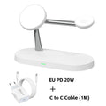 Magnetic Wireless Chargers 5 in 1 For iPhone 17-12, for Air pods Pro, for Series 1-11/SE 1-3/Ultra,With night light,Fast charger