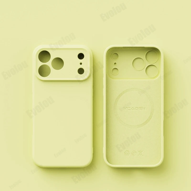 Matte Skin Liquid Silicone Case for iPhone 17 Pro Max Magnetic for Magsafe Wireless Charging Candy Bumper for iPhone 17 17pro