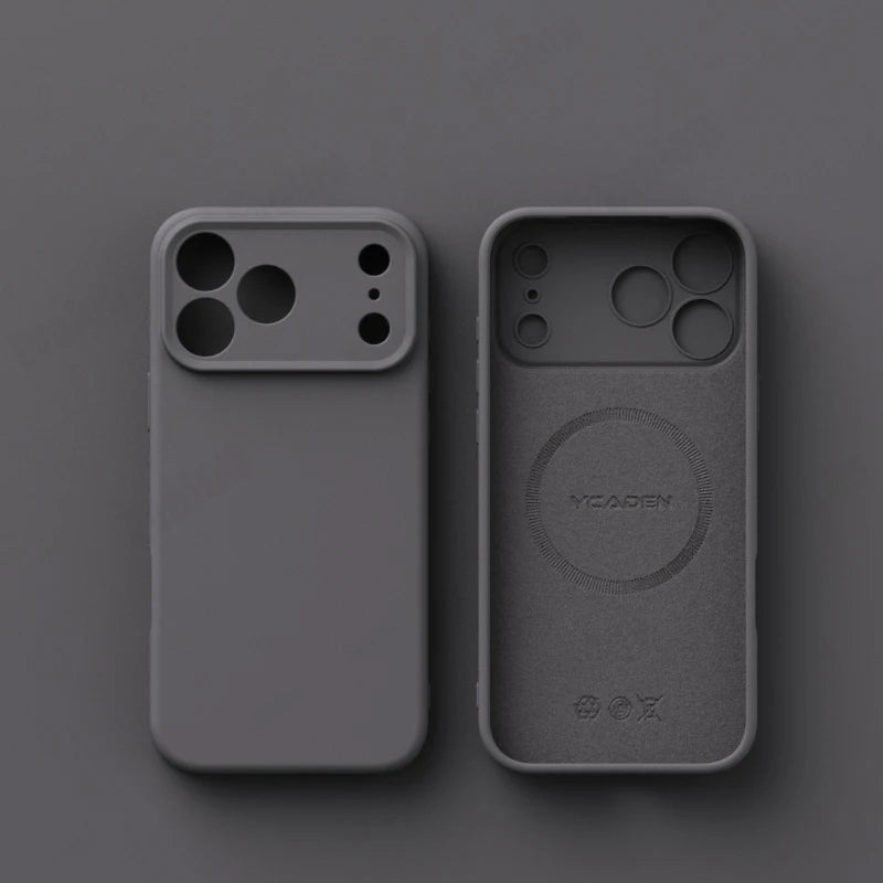 Matte Skin Liquid Silicone Case for iPhone 17 Pro Max Magnetic for Magsafe Wireless Charging Candy Bumper for iPhone 17 17pro