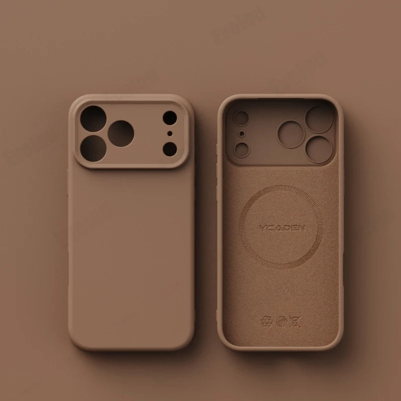 Matte Skin Liquid Silicone Case for iPhone 17 Pro Max Magnetic for Magsafe Wireless Charging Candy Bumper for iPhone 17 17pro